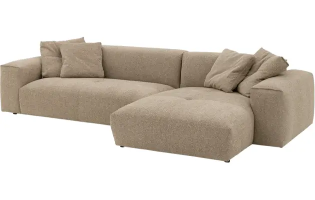 Goossens loungebank lago bruin stof - 8252192-{merk}-lago-bank-stof-bruin-04